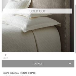 Beautiful Crocodile-skin Patterned Upholstered Headboard (king)