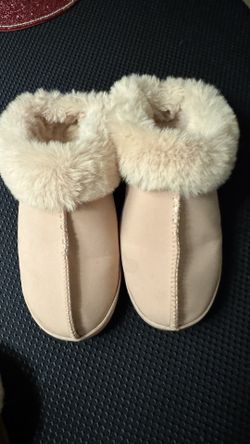 pink suede slippers size 8 from kohl’s