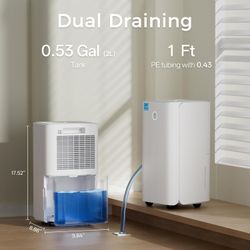 Ukoke 32 Pint Dehumidifier for 1750 Sq. Ft – Energy Star Most Efficient, Auto Drain, 3 Smart Modes, Quiet Operation,Portable Moisture Remover #1034DR9