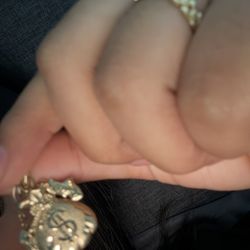 10k Gold Ring And Money Bad Pendent