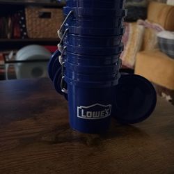 5 Lowes Mini Buckets With Lids