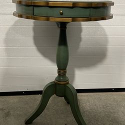 Glass Top Table With A Drawer 