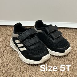Toddler Size 5 Adidas Black Velcro Boy Girl  