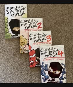 Books- Diary Of A 6th Grade Ninja Series 1-4, Kids/ Childrens 