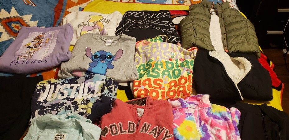 Girl hoodies size 14-16