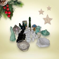 All Kinds Of Vintage Avon Bottles,  Some Full, Some Empty 