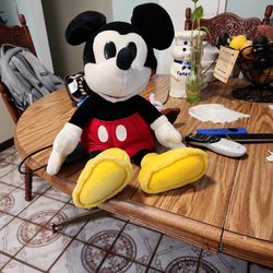 Vintage Mickey Mouse Doll Rare Hard Plastic Eyes