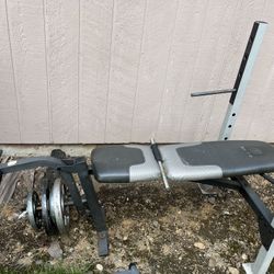 Weight Bench Including Weights 