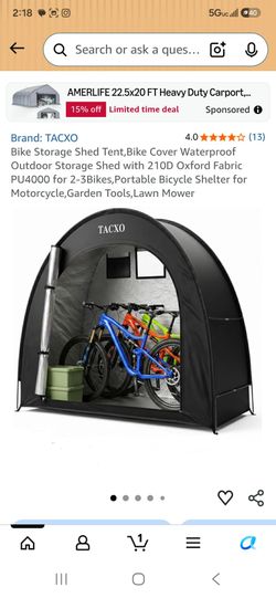 Brand New In Box Bike Storage Shed Tent