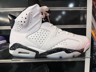 Air Jordan 6 White Black Speckle Sneakers