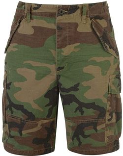 Camo cargo shorts