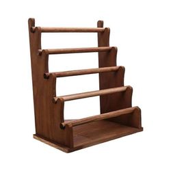 2 Multi-tier Jewelry Display Stand for Necklaces Bracelets and Bangles Sturdy Natural Wood Organizer for Use Trinket Storage