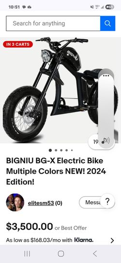 Long batt life fast bike