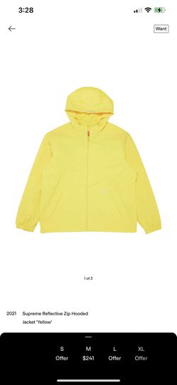 Supreme Reflective Yellow Jacket Size L for Sale in San Antonio