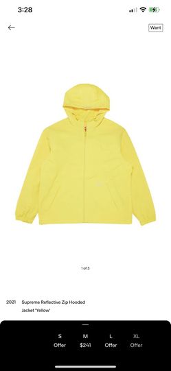 Supreme Reflective Yellow Jacket Size L for Sale in San Antonio