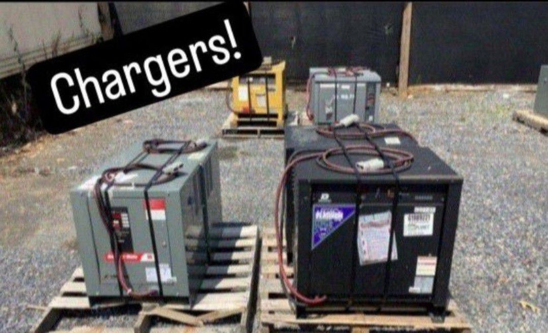 Battery, Forklift, Charger 