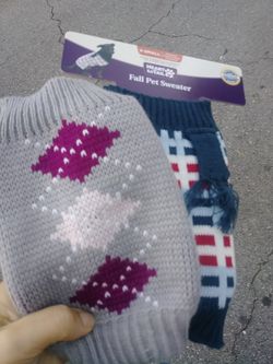 2 new dog sweaters. Size xs