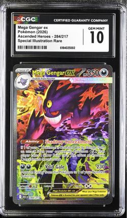 Pokémon Mega Gengar Ex Ascended Heroes 284/217 SIR CGC GEM MINT