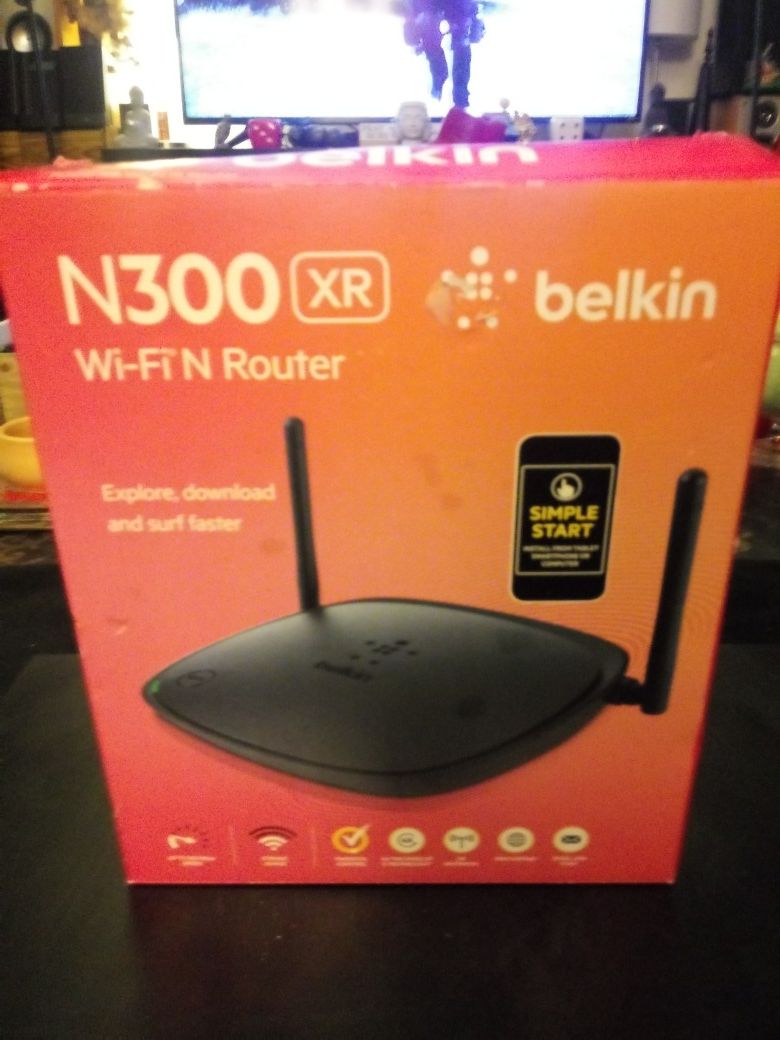 Belkin wifi router.