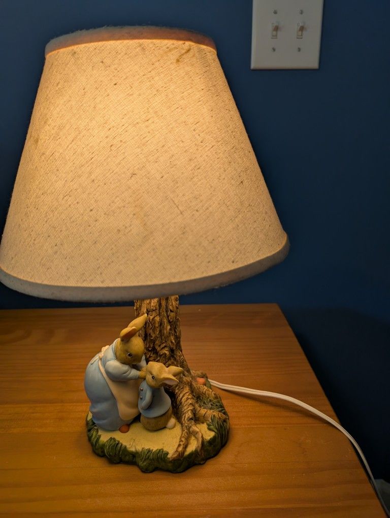 Beatrix Potter Peter Rabbit Nursery Lamp