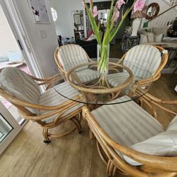 King's Rattan Armchair Dining Set