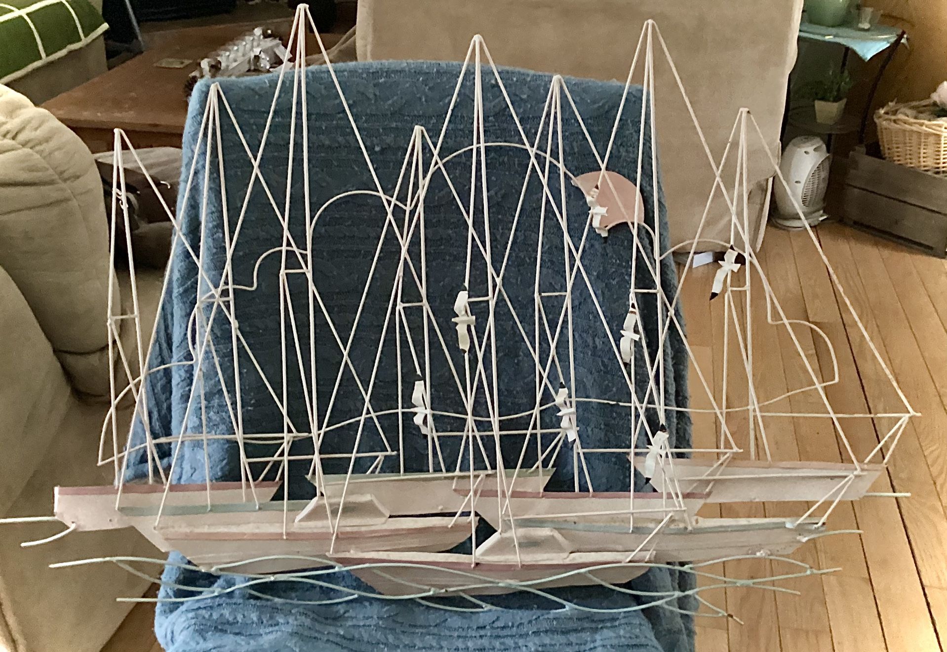 Metal Sailboats Wall Art