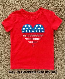 4/5T Girl Way To Celebrate 4th of July Shirt