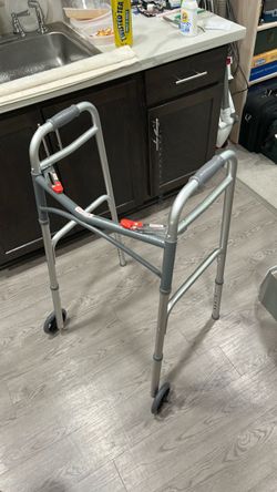 Deluxe Folding Walker with rollers
