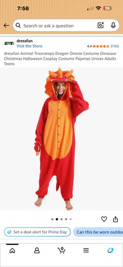 Dinosaur onesie adult size S