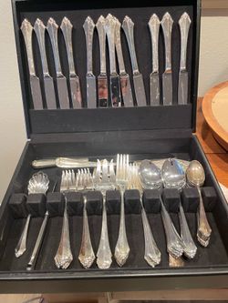 Silver plated set of silverware