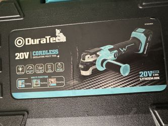 Dura tech Cordless Oscillating Tool, 20V Oscillating Multi Tool Kit with 6 Variable Speed