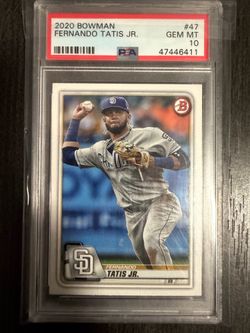 PSA 10 GEM MT FERNANDO TATIS JR 2020 BOWMAN