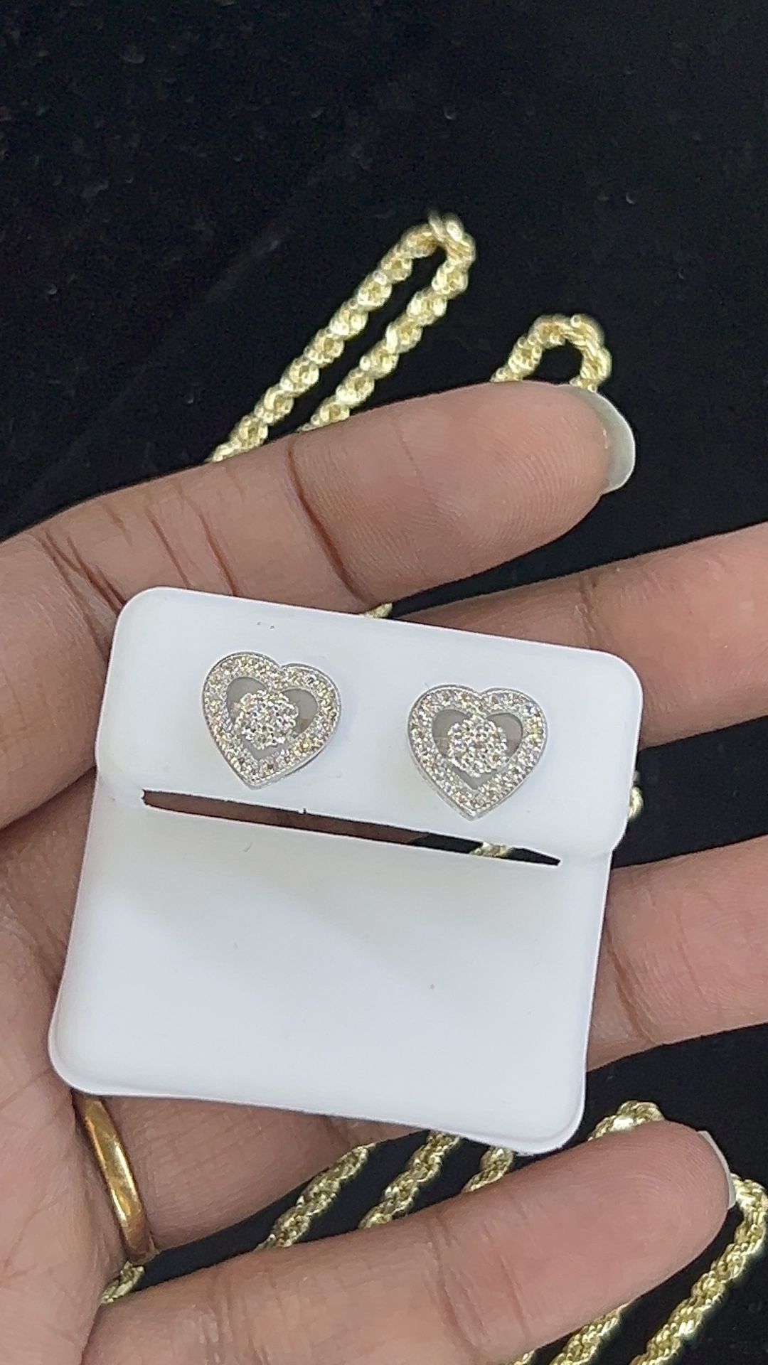 Silver Mossinate Earrings