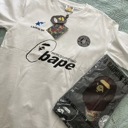 2 Bape Shirts Brand New Size M