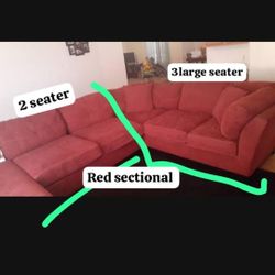 Red Sectional