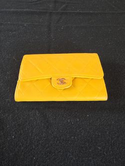 Chanel Yellow Wallet