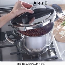 Princess House.   Olla De Presión De 8 Qts Nueva En Su Caja 