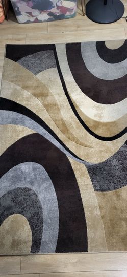 Abstract Swirl Area Rug