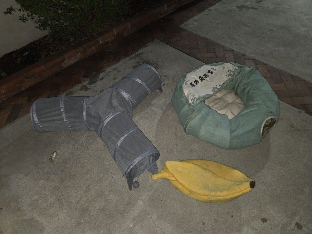 Free Cat Stuff! Bed Play Area Toys