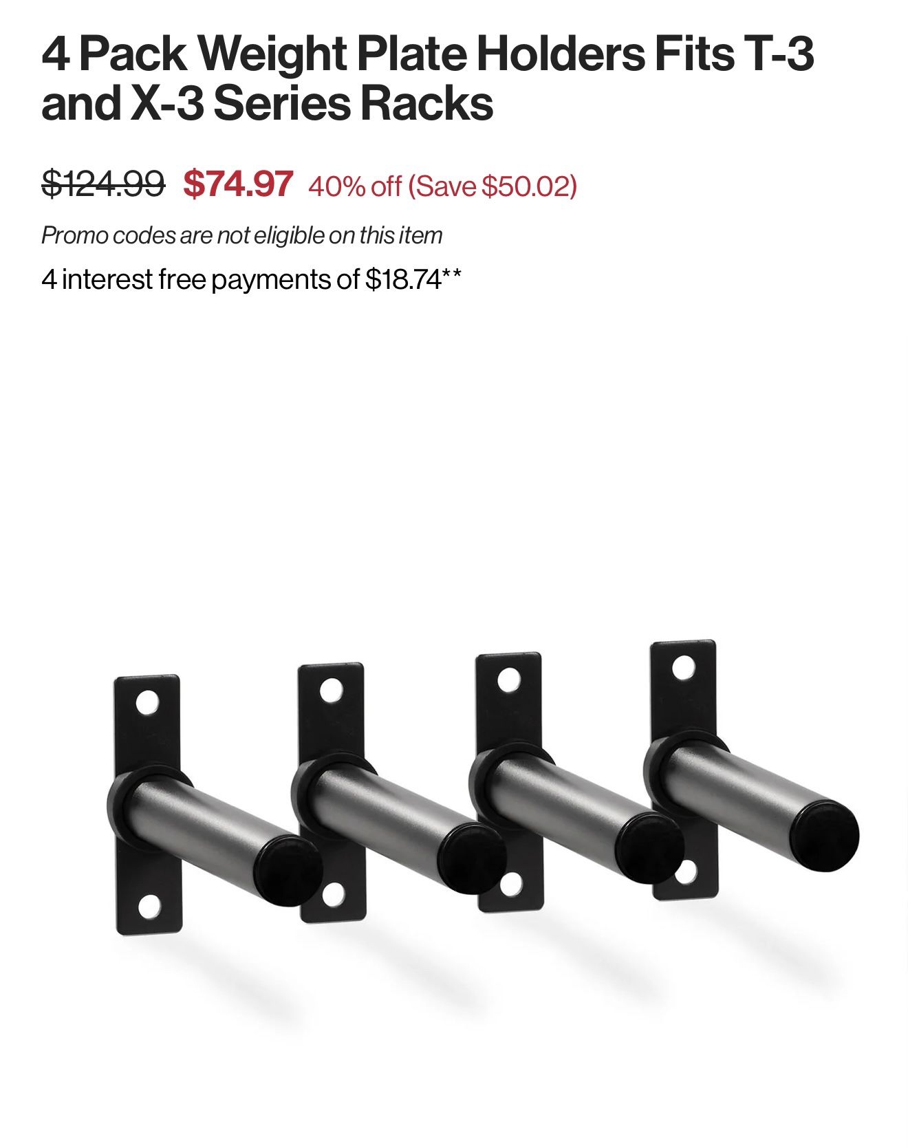 Titan Fitness Olympic Weight Plate Holder