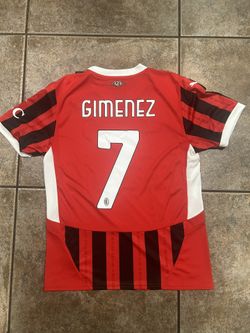 AC Milian Santi Gimenez Jersey Home Size M Authentic
