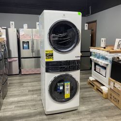 Electrolux 4.5 cu. ft. Stacked Washer and 8.0 cu. ft. Electric Dryer Laundry Tower in White 