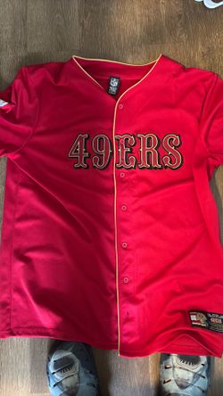 49ers button up shirt jersey