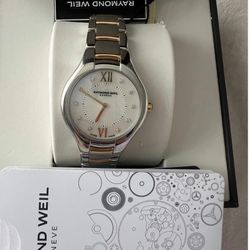 Raymond Weil Noemia 5132-STP-00985 32mm Diamond MOP Dial Watch W/ Box And Papers