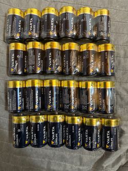 Varta Longlife D Alkaline Batteries Bulk Lot
