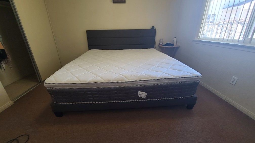 BED FRAME AND MATTRESS