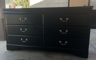 Large Black Dresser