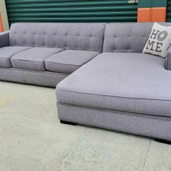 Grey Sectional Couch Delivery Available 