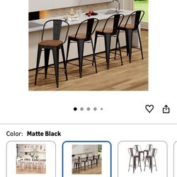 30 Inch Black Bar Stools