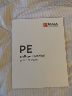 PE Civil: Geotechnical Practice Exam